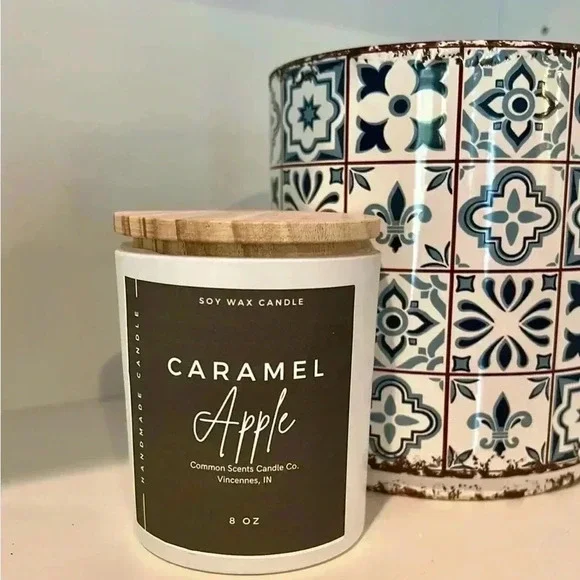 🕯️🕯️Hand Made 7 oz hand poured candle with 100% soy wax & wooden wick - Picture 2 of 14